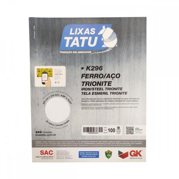 Imagem de Lixa Ferro Tatu 100 Trionite - Kit C/25