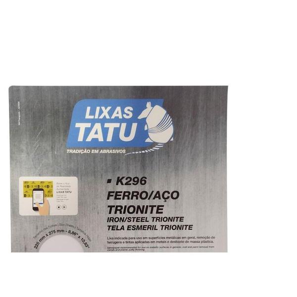 Imagem de Lixa Ferro Tatu 280 Trionite  K29602800025 ./ Kit Com 25