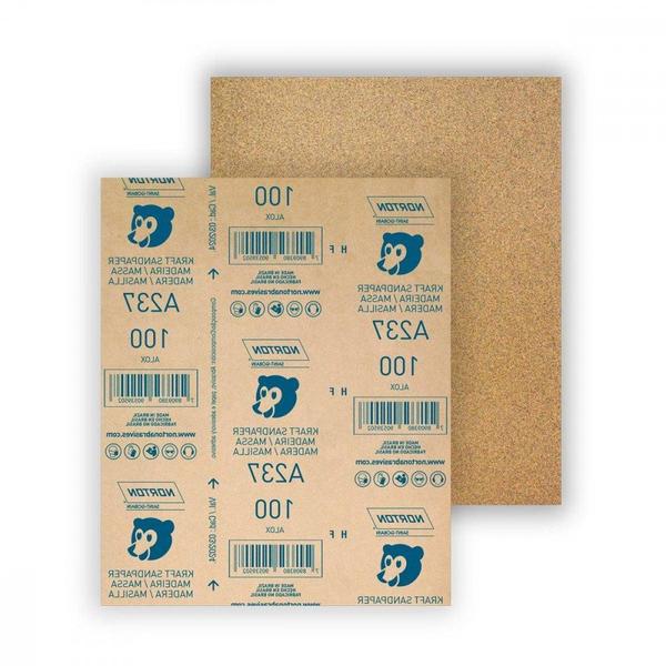 Imagem de Lixa Madeira Norton 100 A237 5539503044 - Kit C/50