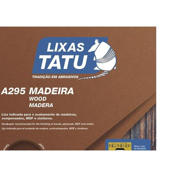 Imagem de Lixa Madeira Tatu  60  A29500600050 ./ Kit Com 50