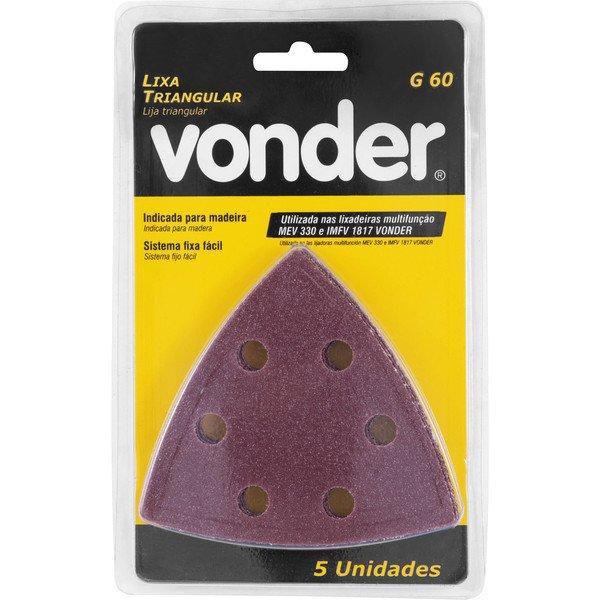 Imagem de Lixa Triangular com Costado Pluma G60 Vonder