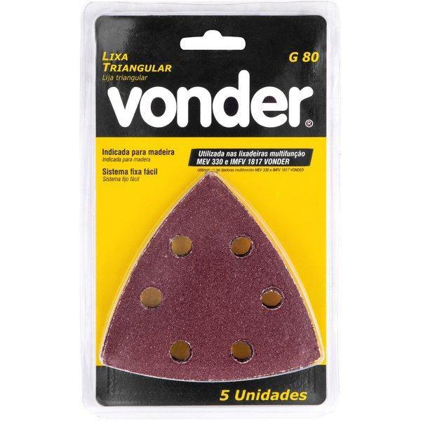 Imagem de Lixa Triangular com Costado Pluma G80 Vonder