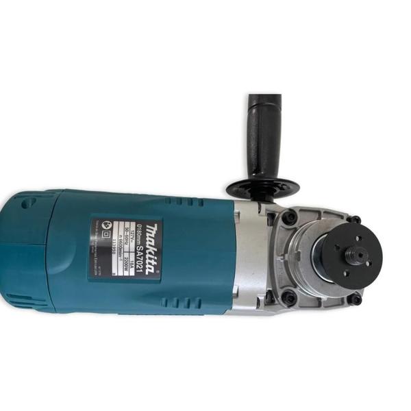 Imagem de Lixadeira Angular Eletrônica 180Mm Industrial 2200W Disco de Plástico Chave Punho SA7021 127V Makita