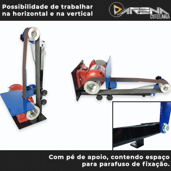 Imagem de Lixadeira de Cinta para Cutelaria + Motor de 3HP Profissional 110/220V