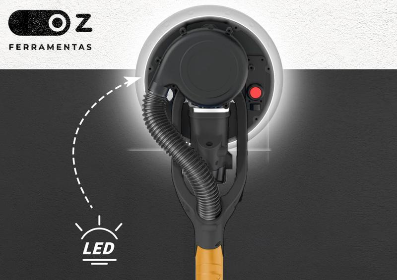 Imagem de Lixadeira De Parede e Teto 7 LED 127V 750W