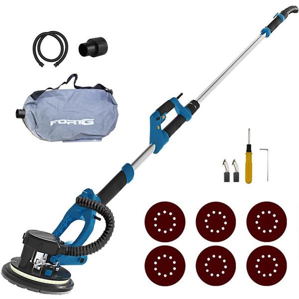 Lixadeira de Parede e Teto 8.1.2 Polegadas 225mm 800W 220v Braço Extensível Led FortG - FO... Lixadeira de Parede e Teto 8.1.2 Polegadas 225mm 800W 220v Braço Extensível Led FortG - FO...