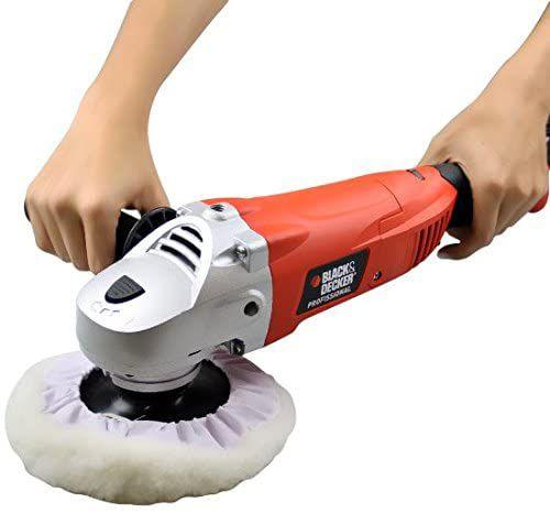 Imagem de Lixadeira Politriz Polidora Profissional Black+Decker 7 Pol Automovel 1300W WP1500K 127V ou 220V