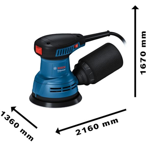 Imagem de Lixadeira roto orbital 5" 280 watts com coletor de pó - GEX 125 - Bosch