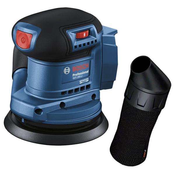 Lixadeira Roto-Orbital 5" a Bateria 18V GEX 185-LI Brushless SB - BOSCH