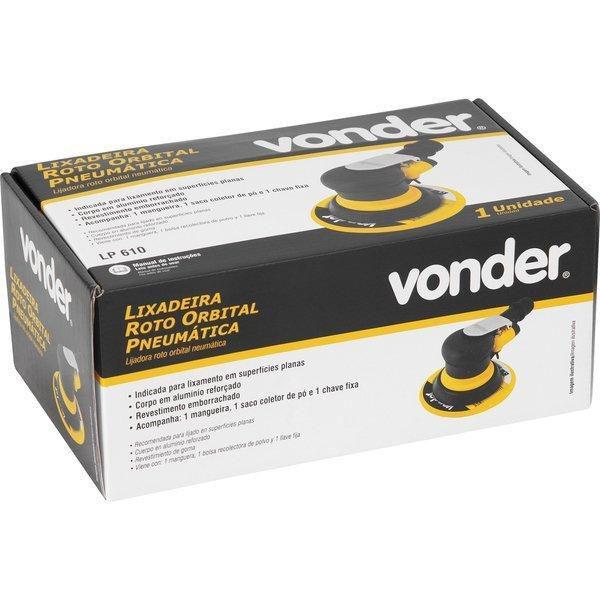 Imagem de Lixadeira roto orbital 6" pneumática 16 pcm 1/4" npt lp610 - Vonder