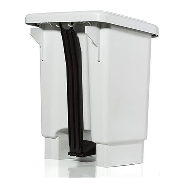 Imagem de Lixeira 15l c/ pedal branco larplasticos