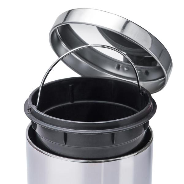 Imagem de Lixeira aço inox de 20 litros com cesto removível Healer
