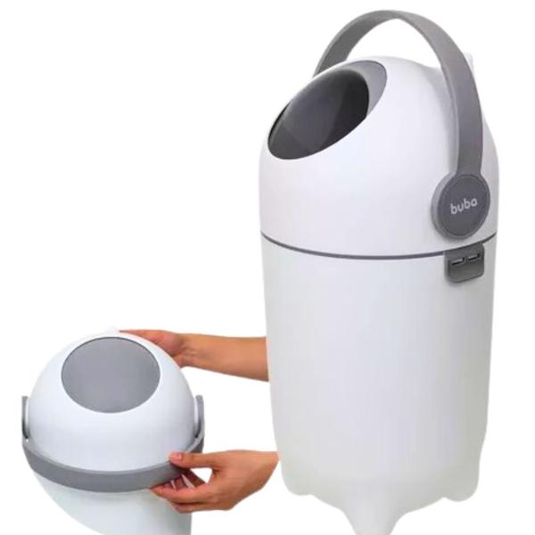 Imagem de Lixeira Antiodor Fraldas Bebe Lixo Magico 10L 16983 - Buba