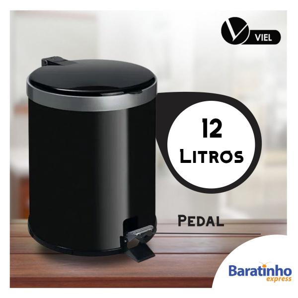 Imagem de Lixeira Banheiro C/ Pedal 12 Litros Corpo Plástico