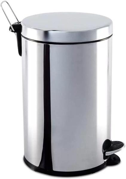 Imagem de Lixeira Brinox 5L inox com pedal e balde