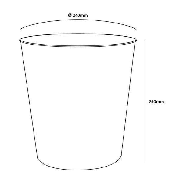 Imagem de Lixeira Cesto Para Escritório 10L 25266 Preta Arqplast