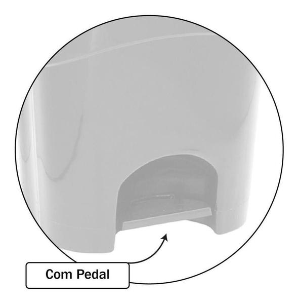 Imagem de Lixeira Com Pedal 10 Litros Branca - 479 - Paramount