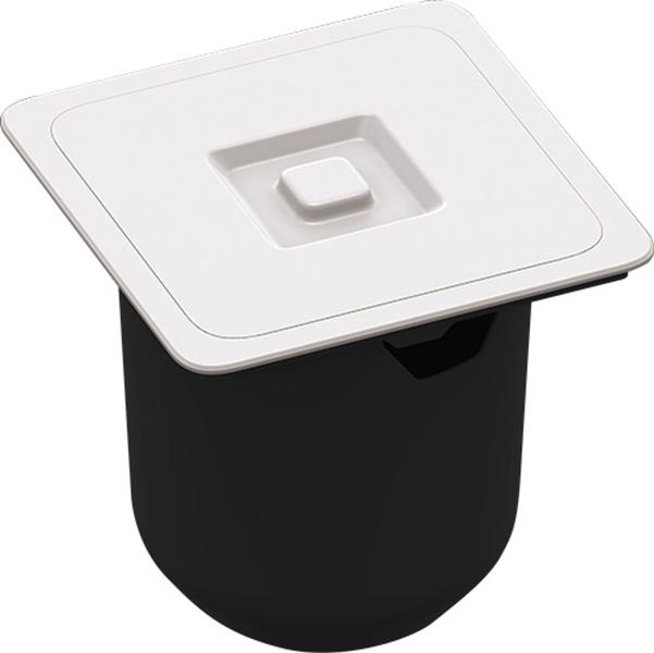 Lixeira Cozinha Embutir Quadrada 8 LITROS Plástica 2 cores - METASUL ARQUITECH Imagem de Lixeira Cozinha Embutir Quadrada 8 LITROS Plástica 2 cores - METASUL ARQUITECH