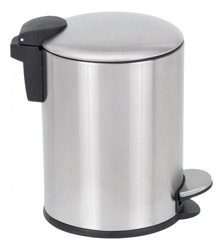 Imagem de Lixeira De Chao Para Banheiro 3l Inox 24x24x17cm - Redonda