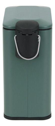 Imagem de Lixeira De Chao Para Banheiro 5l Metal 29x14x27cm - Verde