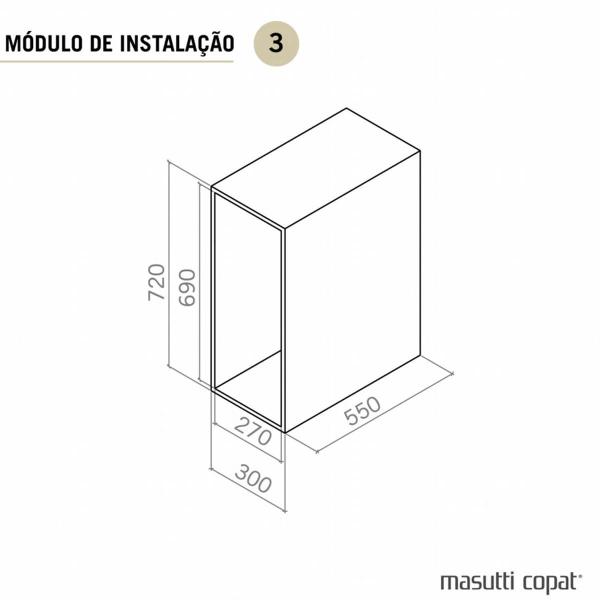 Imagem de Lixeira de Embutir Preta Masutti Deslizante para Cozinha 15l com Tampa Click com Corrediças