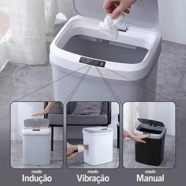 Lixeira de Luxo com Sensor Conveniência em Cada Movimento - BLACK WATCH Imagem de Lixeira de Luxo com Sensor Conveniência em Cada Movimento
