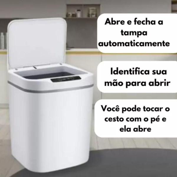 Lixeira de Luxo com Sensor Conveniência em Cada Movimento - BLACK WATCH Imagem de Lixeira de Luxo com Sensor Conveniência em Cada Movimento