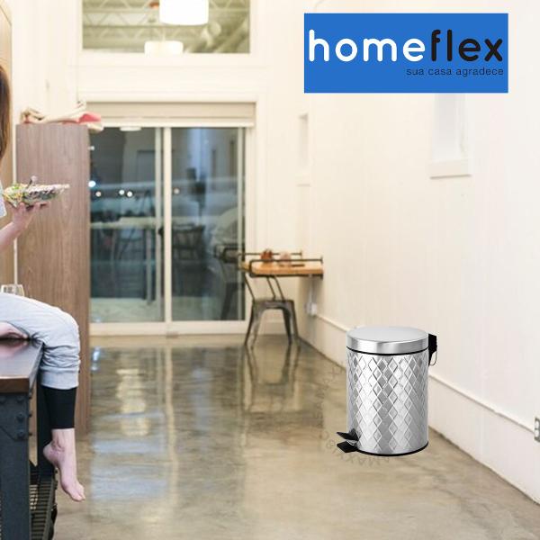 Imagem de Lixeira Denver 3L inox da homeflex