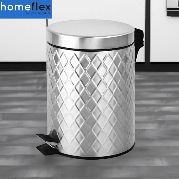 Imagem de Lixeira Denver 3L inox da homeflex