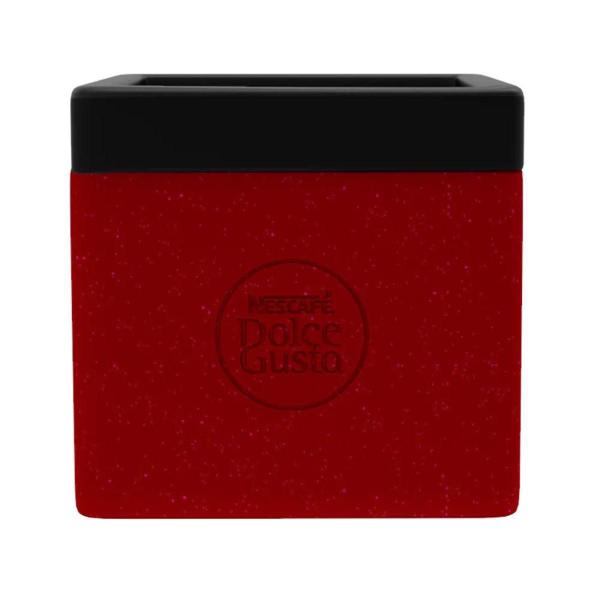 Imagem de Lixeira Depósito Cápsula Cafeteira Dolce Gusto Vermelho