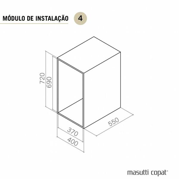 Imagem de Lixeira Deslizante Embutir Dupla Cozinha 15L cada Preta com Corrediça Masutti