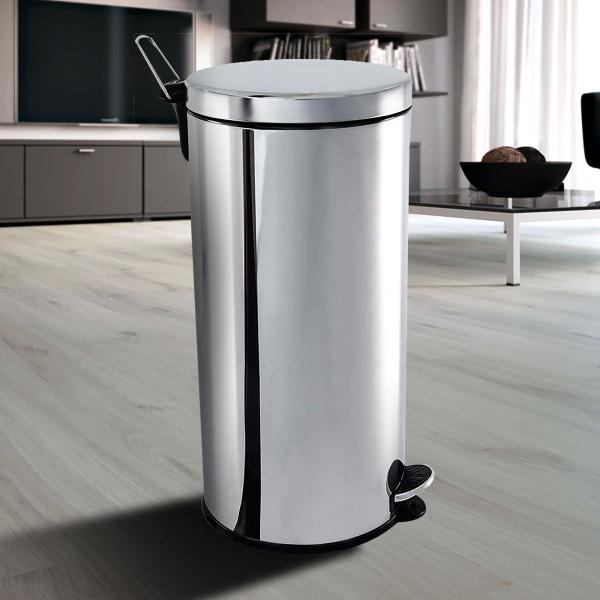 Imagem de Lixeira Em Aço Inox 30 L Com Pedal Brinox