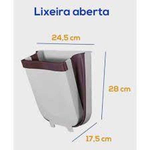 Imagem de Lixeira Extensivel Retratil Dobravel Porta Gaveta Cozinha - wincy