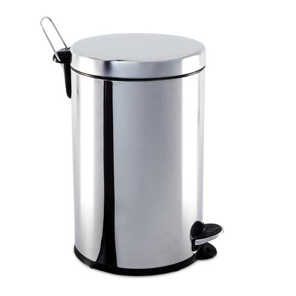 Imagem de Lixeira Inox Com Pedal e Balde 12 Litros 3040/203 Brinox