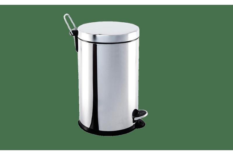 Imagem de Lixeira Inox Com Pedal E Balde 3L Decorline Ø17x27cm Brinox