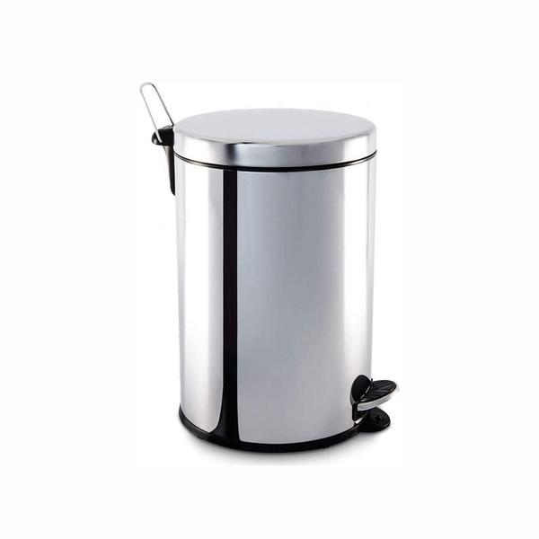 Imagem de  lixeira inox com pedal e balde 46cm 20l 3040/204*decor  - brinox