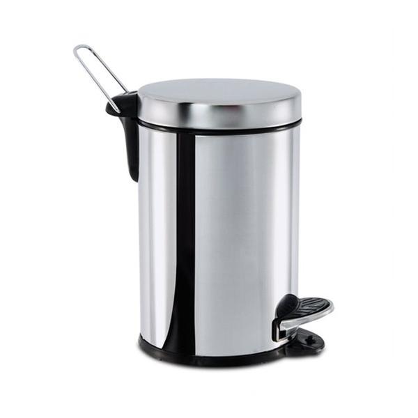 Lixeira Inox Com Pedal E Balde 5L Ref. 3040/202 - Brinox Imagem de Lixeira Inox Com Pedal E Balde 5L Ref. 3040/202