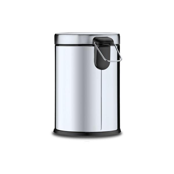 Lixeira Inox Com Pedal E Balde 5L Ref. 3040/202 - Brinox Imagem de Lixeira Inox Com Pedal E Balde 5L Ref. 3040/202