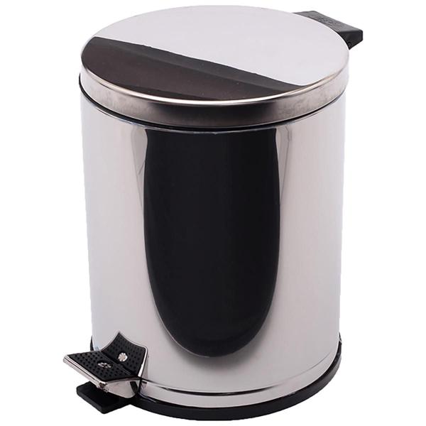 Lixeira Inox Para Banheiro e Cozinha Com Pedal e Recepiente em Plástico 10,5L Viel Imagem de Lixeira Inox Para Banheiro e Cozinha Com Pedal e Recepiente em Plástico 10,5L Viel