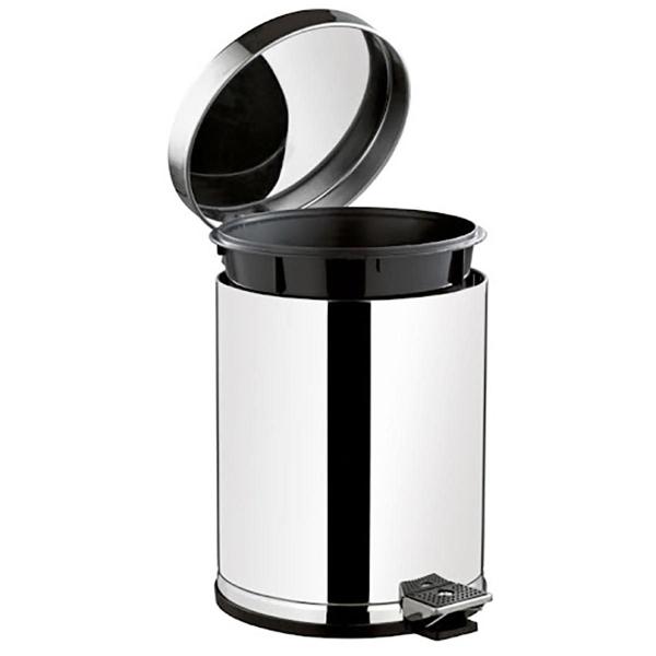 Lixeira Inox Para Banheiro e Cozinha Com Pedal e Recepiente em Plástico 10,5L Viel Imagem de Lixeira Inox Para Banheiro e Cozinha Com Pedal e Recepiente em Plástico 10,5L Viel