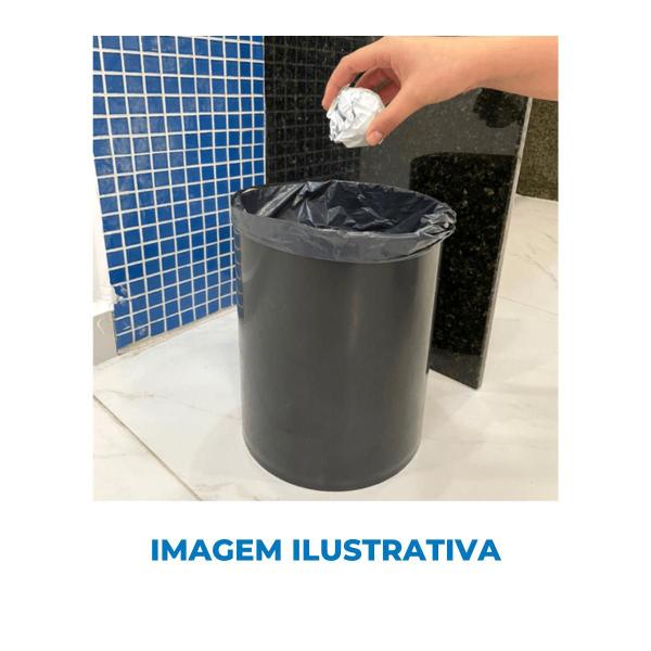 Imagem de Lixeira JSN Plástica 12l Sem Tampa Cesto Redondo Escritório Chão Casa Lavabo Banheiro Cozinha 