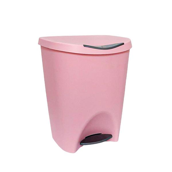 Lixeira Lata De Lixo Com Pedal Plástica 15 Litros Colorida Reforçada Cesto Cozinha Banheiro