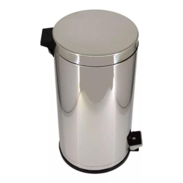 Imagem de Lixeira Multiuso 15 Litros Cesto de Lixo 15L Aço Com Pedal Viel 3585 Inox