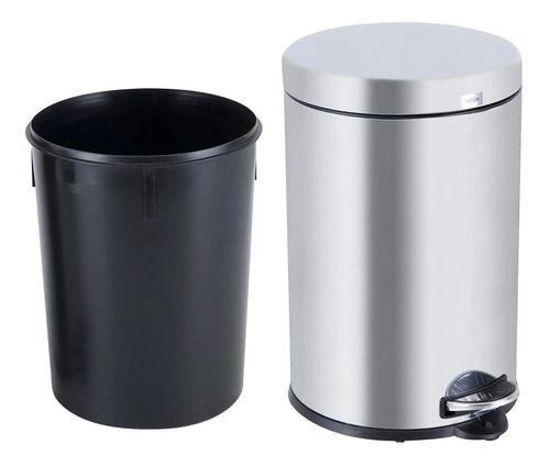 Imagem de Lixeira Multiuso Aço Inox 12l Pedal Balde 43x27x27cm Brinox