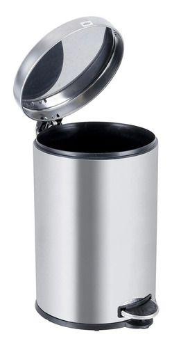 Imagem de Lixeira Multiuso Aço Inox 20l Pedal Balde 50x33x33cm Brinox