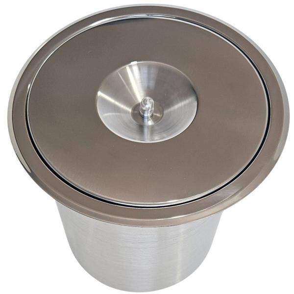Lixeira Pia Cozinha Embutir No Granito Em Inox 5lts 20X24 CM - LOJASARAH Lixeira Pia Cozinha Embutir No Granito Em Inox 5lts 20X24 CM - LOJASARAH