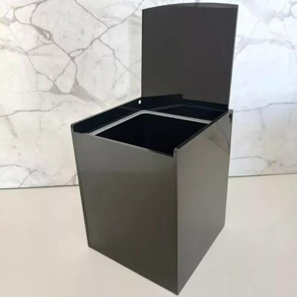 Imagem de Lixeira Premium Basculante Escritorio Lavabo Cozinha Banheiro 10 Litros