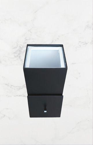 Imagem de Lixeira Preto Fosco Slim lavabo banheiro 3.5 Lt- 13 X 13 X 26