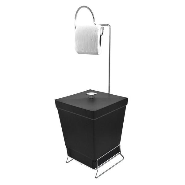 Lixeira + Suporte de Papel Higiênico - Stolf Imagem de Lixeira + Suporte de Papel Higiênico