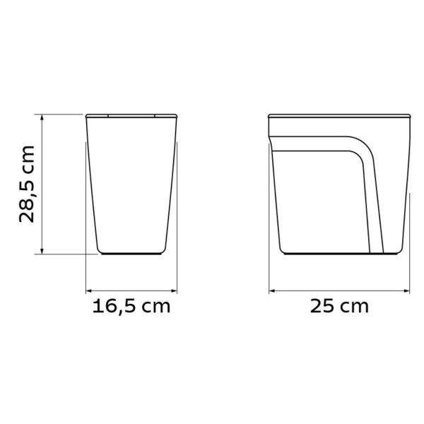 Imagem de Lixeira Tramontina Compact Plast Click Preta 8.5L 92863/009